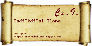 Csókási Ilona névjegykártya